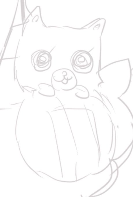 ラフからの下絵🌾 