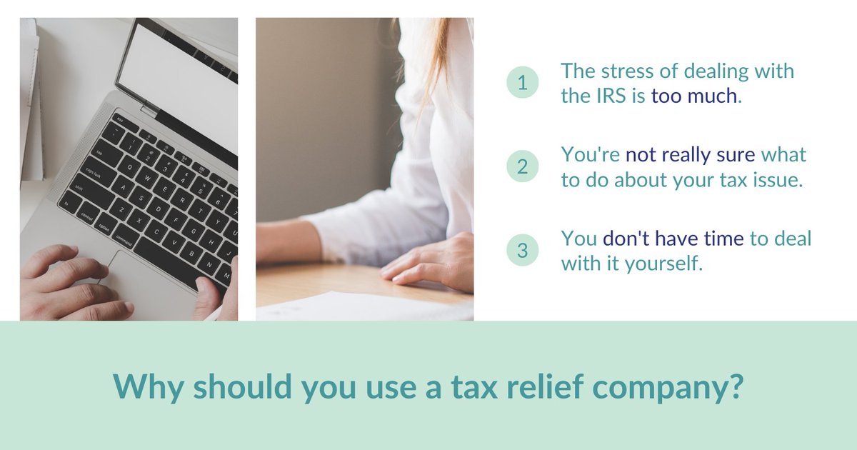omnitaxsolution's tweet photo. Why should you use a tax relief company?
#taxrelief #taxissue #timeismoney #tax #taxdebt #taxresolution https://t.co/1vWTFUdjfj