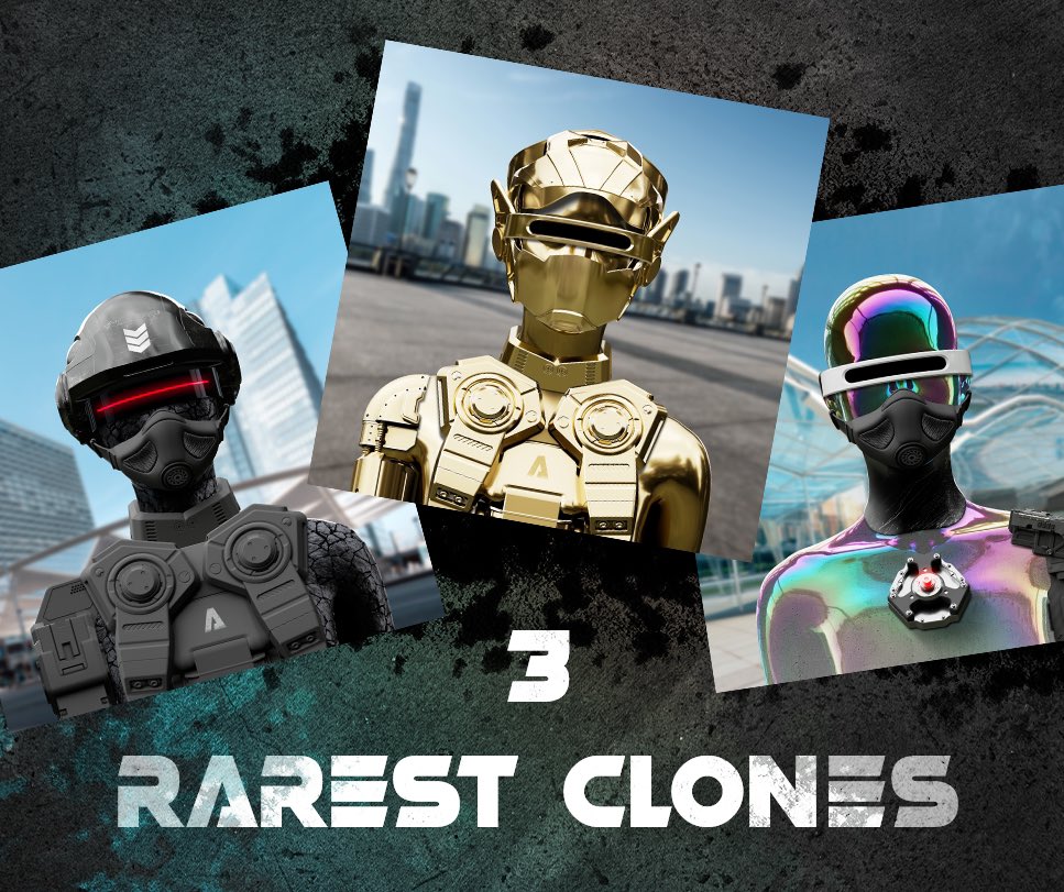 CyberCloneNFT's tweet photo. Hey #crofam  

Join the World of Clones 

Only 40 min left before the Mint, be ready because it will go very very fast 🚀 

The first 3 ranks are hidden in the mint 🏆

🍀250 #Cro  among all the interactions🍀

#cro   #cronos #CronosNFT #CronosChain #FFTB       #cronosnews #nft https://t.co/XvJLecWoR3