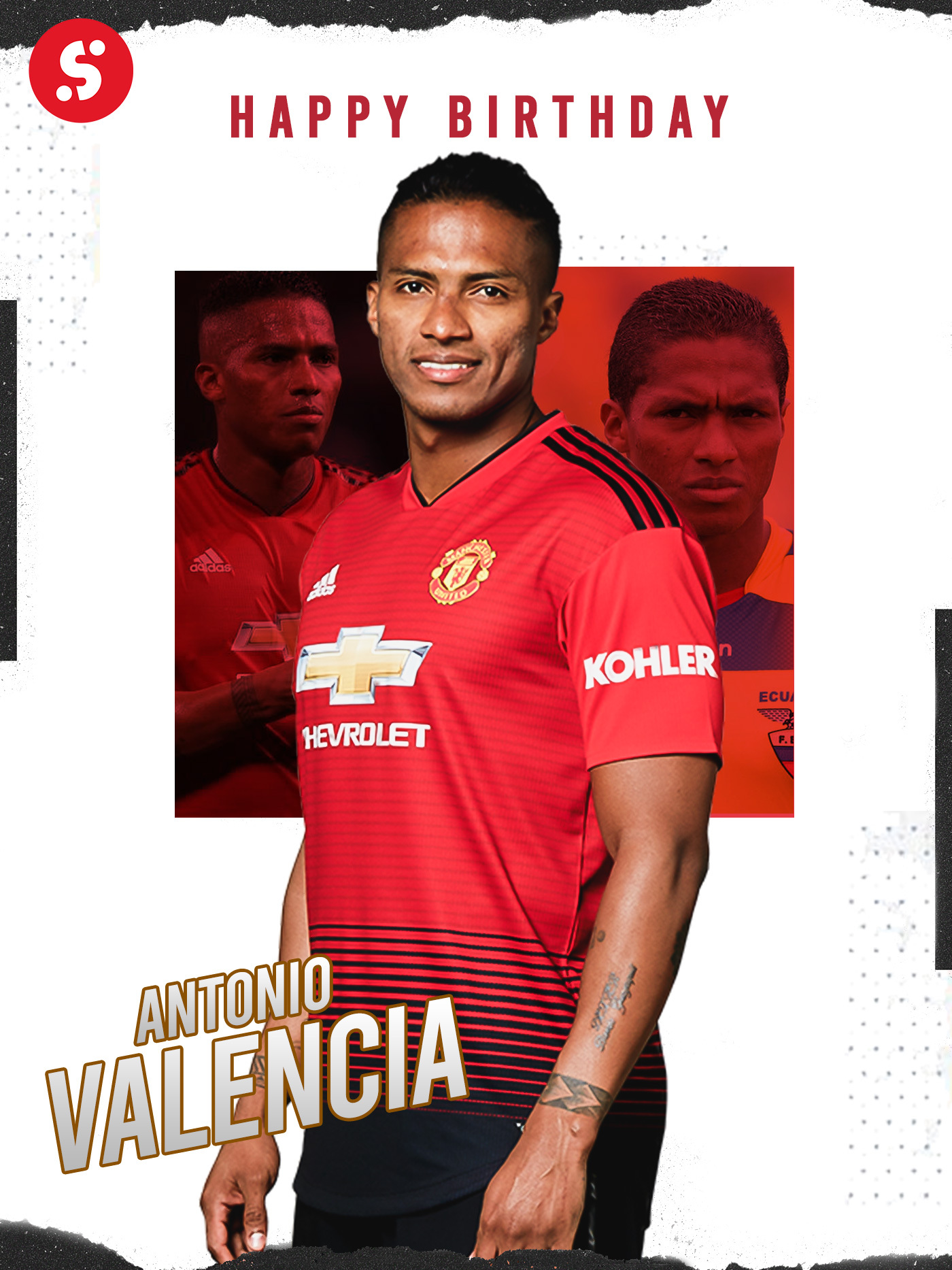 Happy birthday to former Man United captain Antonio Valencia, who turns 37 today!    