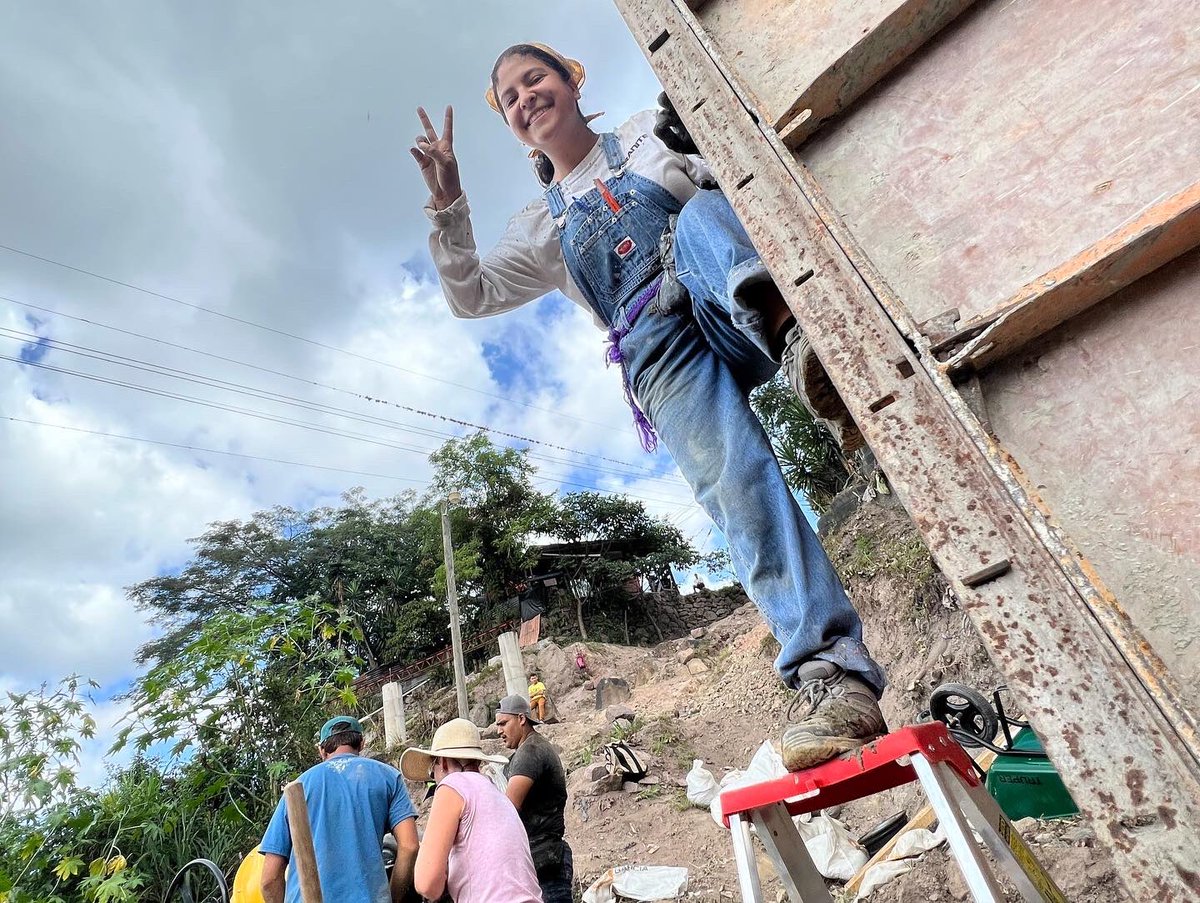 NMSU_engineer's tweet image. Update from Honduras - this years AWL project is about 50% complete. 

Today the group will pour the last concrete tower and move onto the concrete anchors. #NMSUengineering