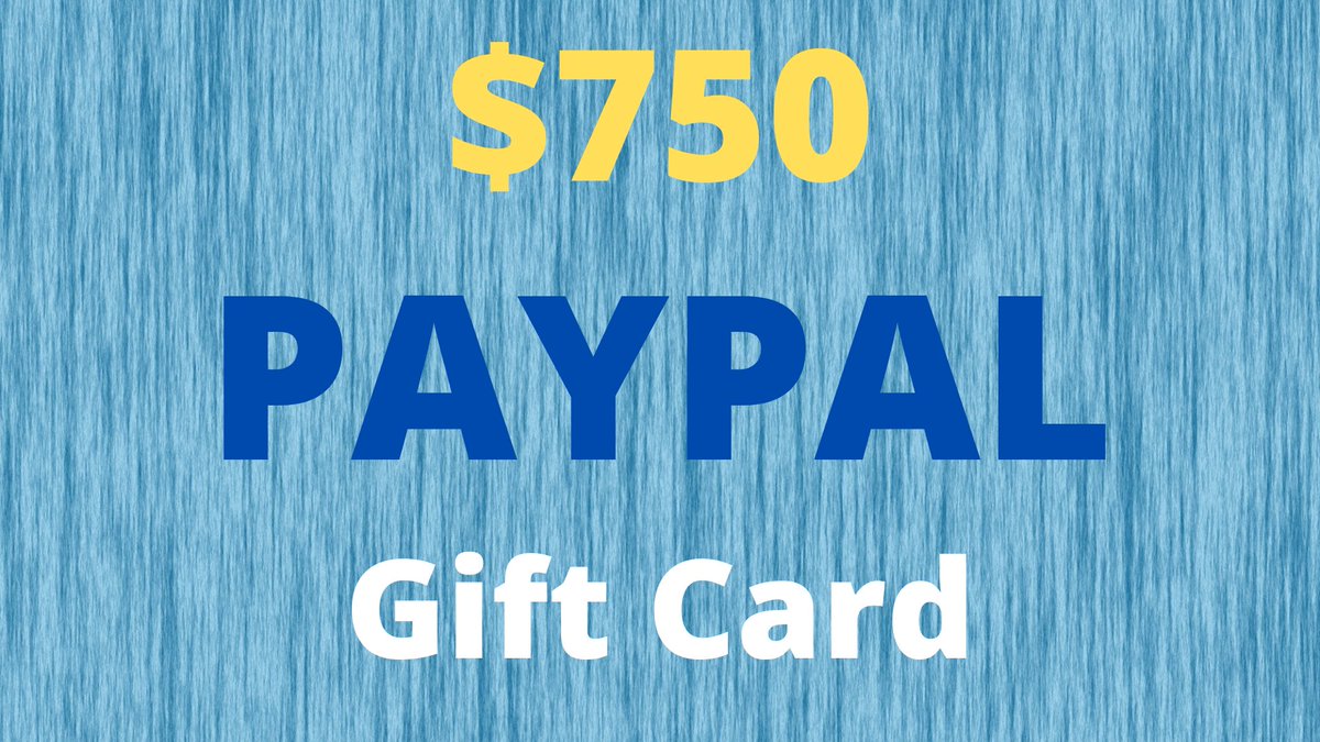 Get a $750 PayPal Gift Card Now!
Enter your data now for a to win.

Click Here: freegiftcard363.blogspot.com

#giftcard #paypalgiftcard #wingiftcard #giftcardusa #paypal