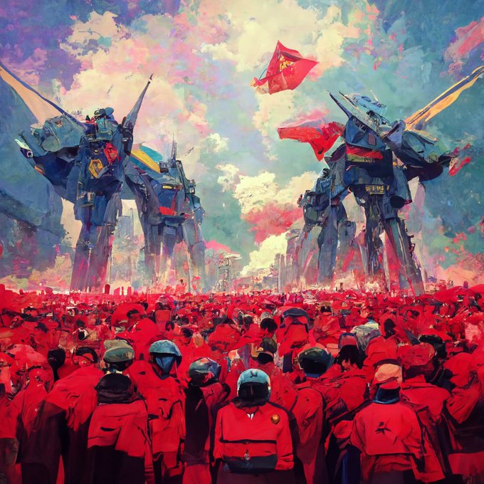 共産主義国家のガンダム
#Midjourney 
