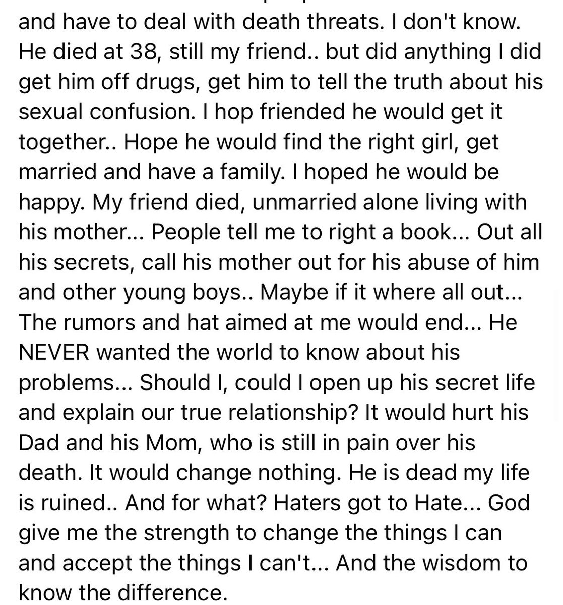 DomBrascia's tweet photo. A post Dom had posted on his Facebook. 
#COREYHAIM #RIPCOREYHAIM #COREYFELDMAN #TELLTHETRUTH #THETRUTH #TWOCOREYS https://t.co/disdVDz6vj