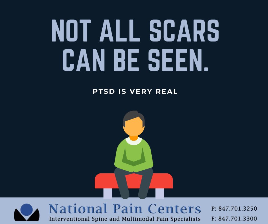 NationalPain's tweet photo. PTSD is very real. #TheRealDrJoshi #NationalPain #TailoredTreatments #MultiModal #PainManagement #PTSD https://t.co/ATuqTf3H4v