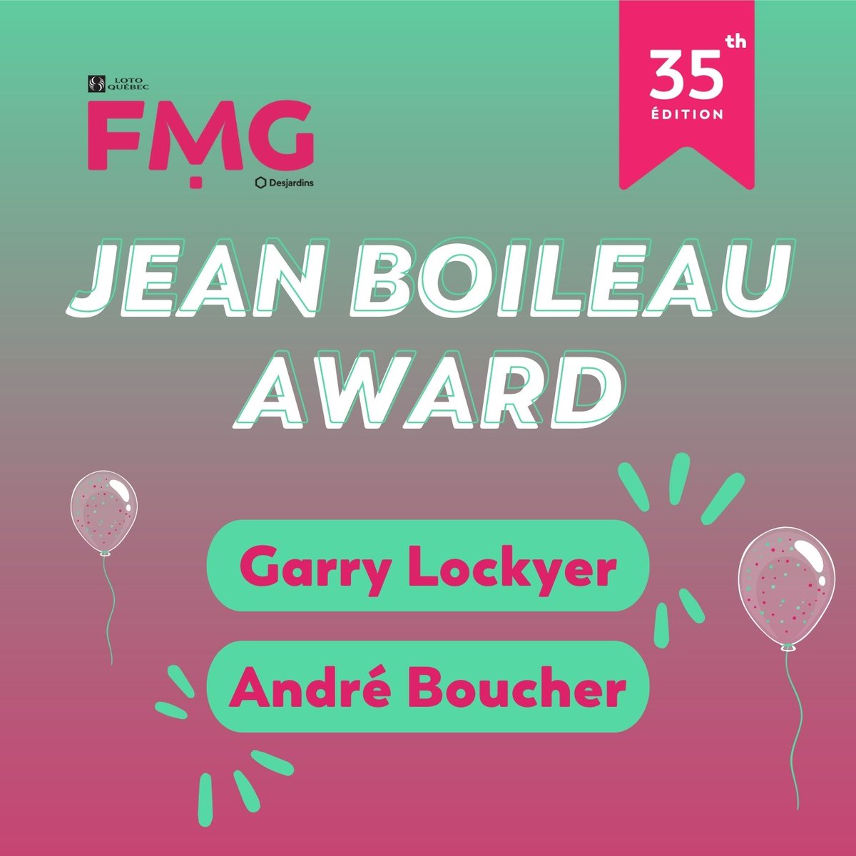 Two former flight directors are being honored for the 35th! 🤩🏆

Garry Lockyer and André Boucher receive the Jean Boileau Award annually recognizing those who have contributed to the development of the FMG.

To see the press release
👉 bit.ly/JeanBoileauAwa…