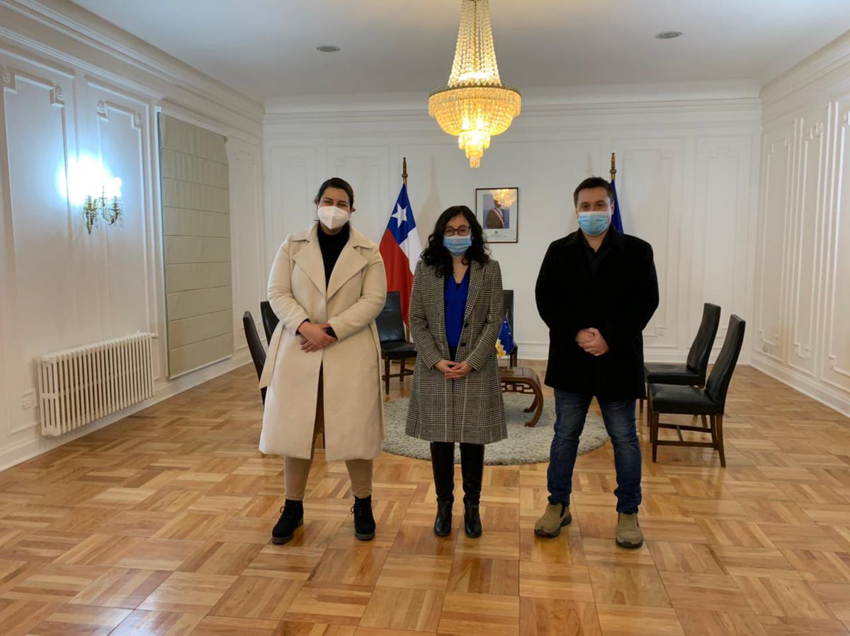 La Subsecretaria <a href="/franperalesf/">Francisca Perales</a> se reunió con la Delegada <a href="/luzbermudezsan/">Luz Bermúdez Sandoval</a> para dar a conocer los avances del  “Chile Apoya”, que desde <a href="/MinDesarrollo/">Ministerio de Desarrollo Social y Familia</a> contempla el Bono #ChileApoya de Invierno, mejoras a Centros Diurnos del Adulto Mayor y al programa Red Local de Apoyos y Cuidados.