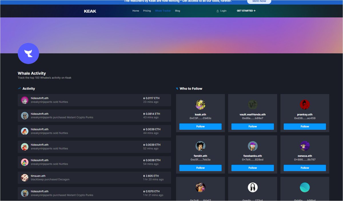 KeakNFT's tweet image. Have you checked out KEAK.COM V2 !?

Check out our new fresh UI and features just for you, watcher!

Get an #NFT Watcher for life-long use:
watchers.keak.com/nft/watchers-b…

Your #NFTs adventure starts today! 

#StayKeaking with