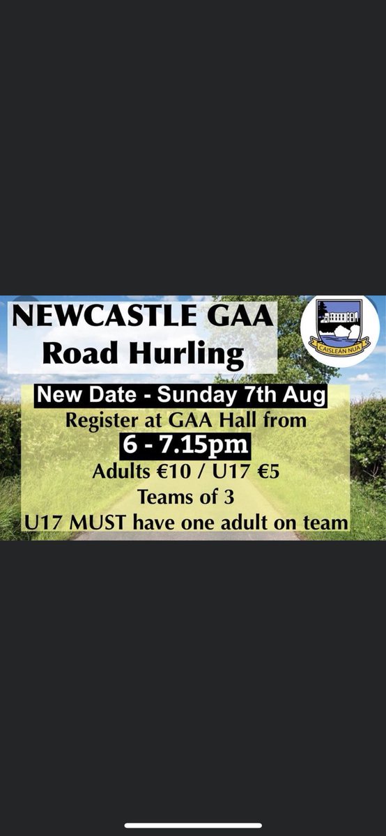 Newcastle GAA (@newcastlegaa) on Twitter photo 
