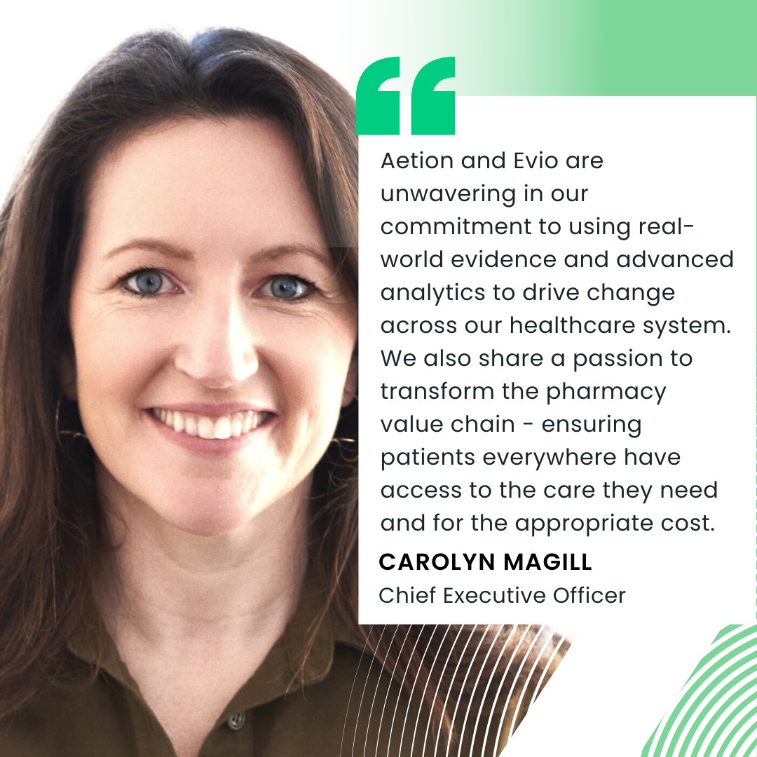 Thrilled to share today's news announcing <a href="/aetioninc/">Aetion, Inc.</a>'s partnership with <a href="/EvioTeam/">Evio</a>. Read more about this important collaboration here: bit.ly/3QeBGYG #news #aetion