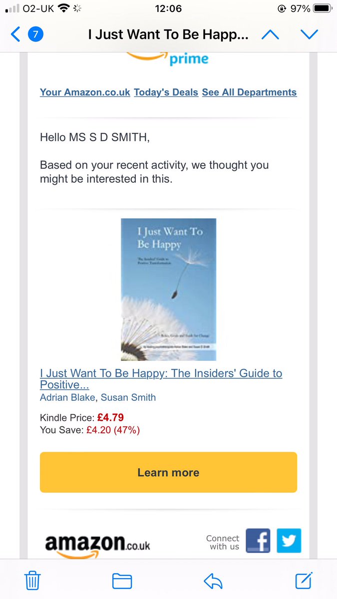 When Amazon suggests your own book (co-authored) as recommended reading😂