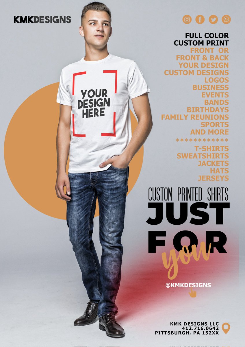 KMK Designs - custom Printed shirt for all occasions - done in house, fast turn around, your design or we can design it for you.