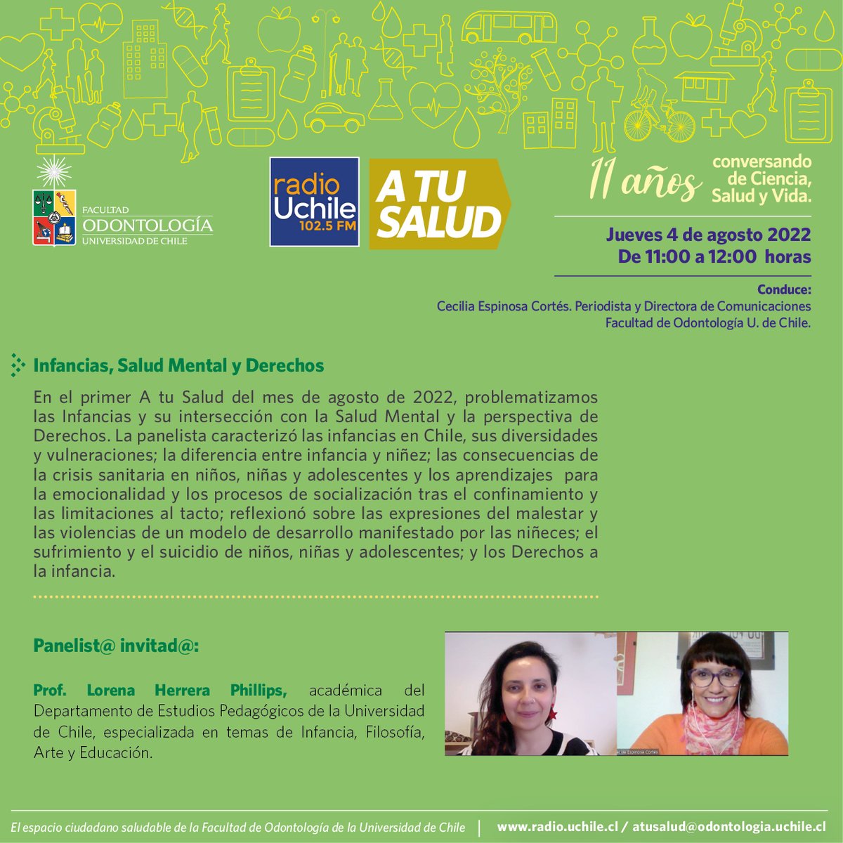 Facultad Odontología U de Chile tweet media