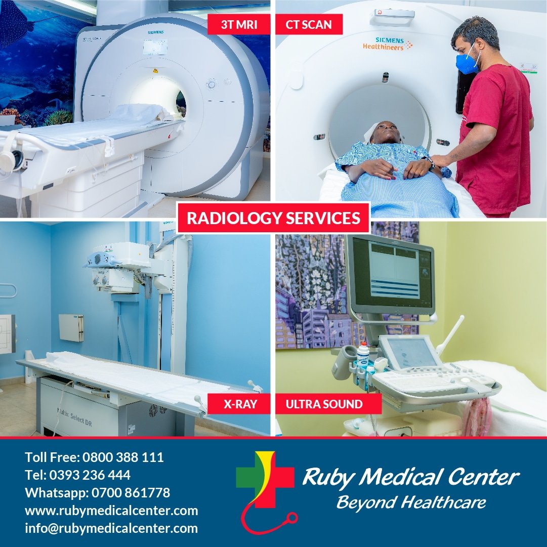 RubyhospitalUg's tweet photo. When you talk about diagnostic imaging, you have to talk about us; Whether it's MRI, CT Scan, Ultrasound or X-ray with the latest tech, we got you covered. Book an appointment today!
#RubyMedicalCenter
#BeyondHealthcare
#DiagnosticImaging
#mri
#ctscan
#ultrasound
#xray https://t.co/gHBSCrYPRB
