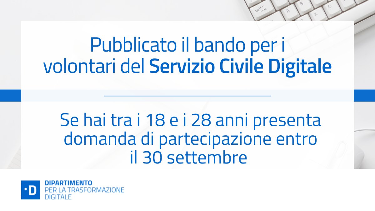 Dipartimento per la Trasformazione Digitale tweet media