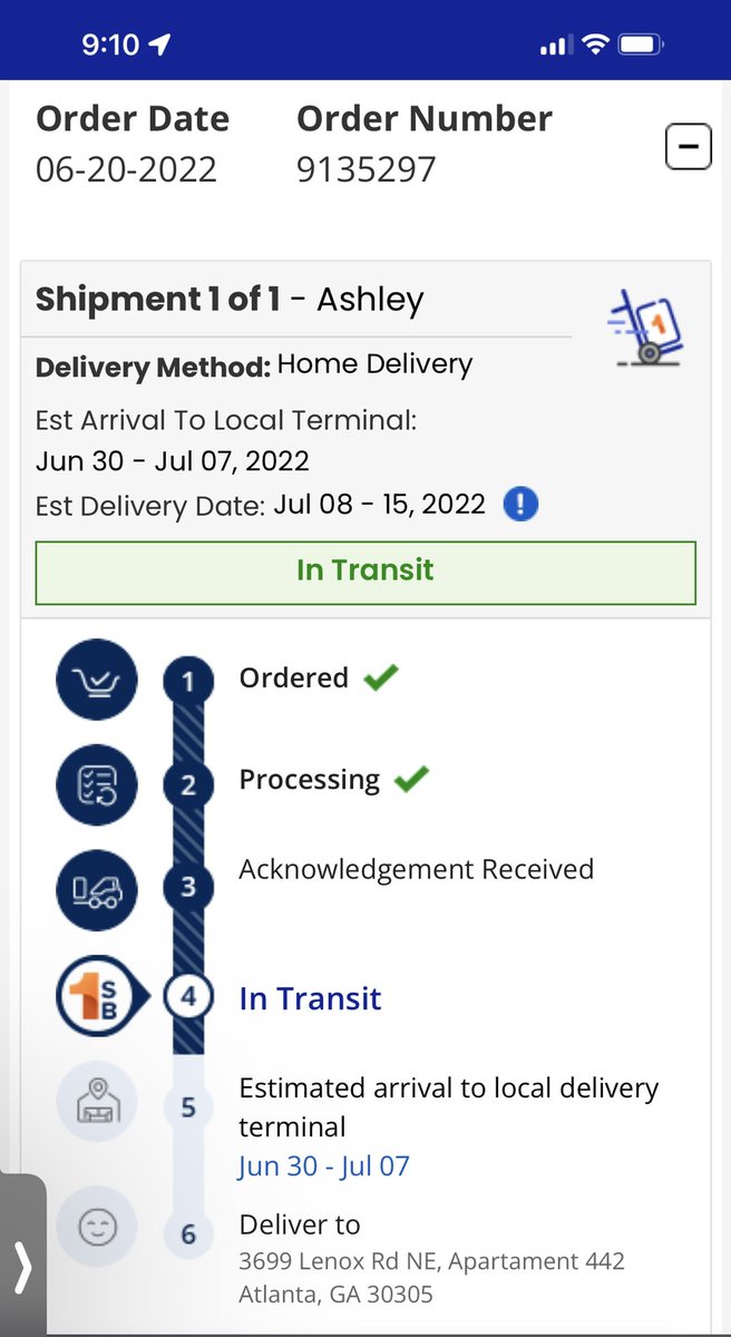 AnyeMarshelly's tweet photo. @1StopBedrooms I've been waiting for some furniture for about two months, they lie about the delivery dates, the customer service is terrible!  even when??? https://t.co/KkPanIMLtt