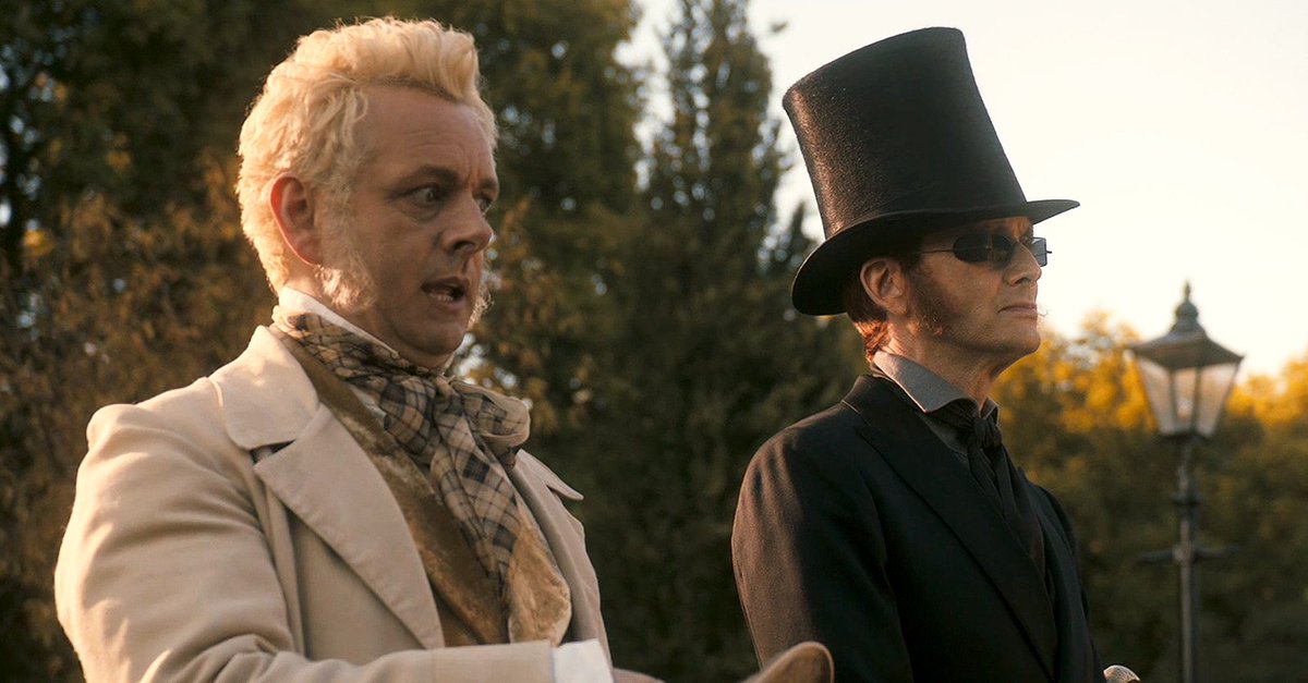 Gomens - let's settle this once and for all. Over 6,000 years of history, who was the most stylish? RT for Crowley 😈 Like for Aziraphale 😇