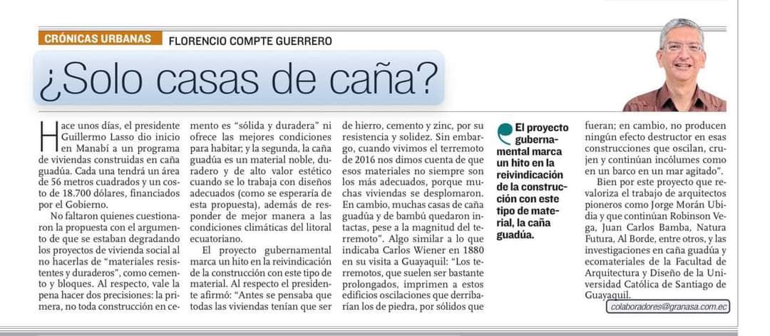 BambuserosEC's tweet photo. Sólo Casas de Caña? https://t.co/ZIoMvfByxQ