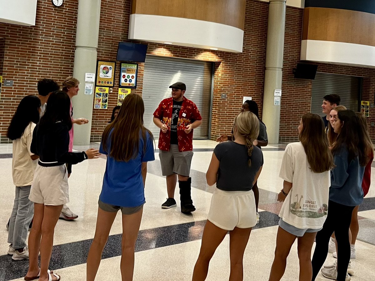 chsOverbeck's tweet photo. Big day at CHS! GKOM training is here…getting our upperclassmen ready to welcome our Class of 2026 Greyhounds tomorrow! @chsinfo @myccs https://t.co/ACnslagnCh