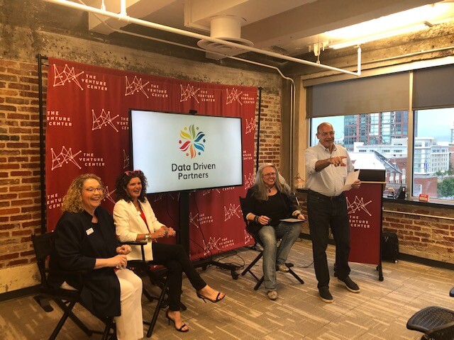 VentureCenter's tweet photo. We had a great time at VCTech cultivating our local startup community. Data Driven Partners did an amazing job demonstrating their solution, fun guests showed up like @RepFrenchHill & CJ Duvall, Jr., and a great time was had by all!
#VCTech #ARstartups https://t.co/F4eZzfqyUz