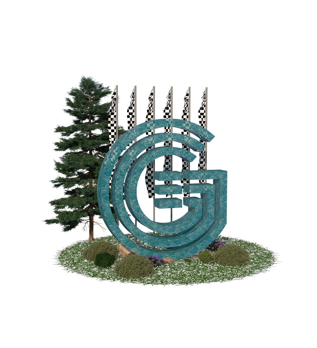 DegenMoth22's tweet photo. A quick logo I designed and rendered for the upcoming merch collab between @GarageXYZ and @8Six400 sustainability meets racing!! So excited ! https://t.co/ZIwICc5NAN