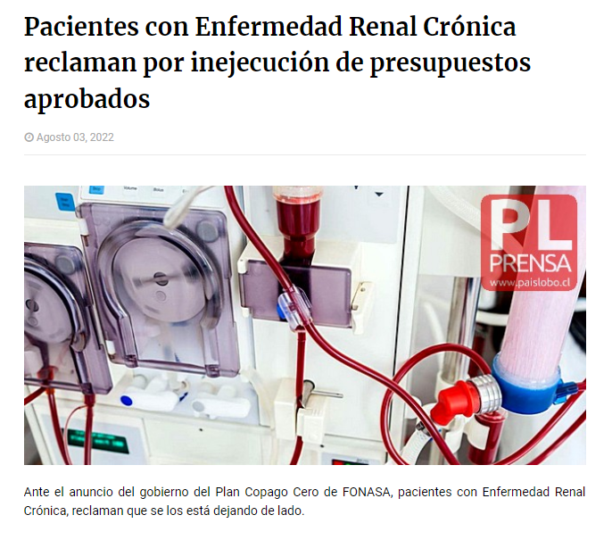 AsodiChile's tweet photo. #Asodi en medios📰 La implementación del "Copago Cero" supuso sentimientos encontrados para los pacientes en #diálisis, ya que celebran la medida pero también ven con preocupación que patologías como la enfermedad Renal crónica puedan dejarse de lado. https://t.co/iJdMppwaDR https://t.co/4PtRAJzDjD