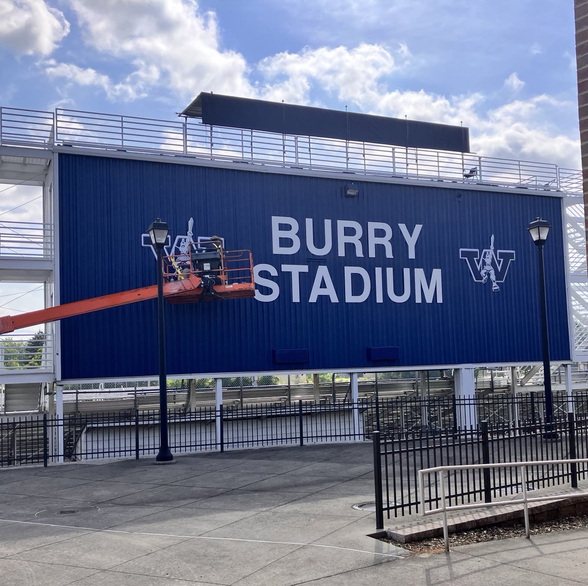 Everybody getting ready for football in New Willy!  Honored to lead these men at Legendary Burry Stadium.  ⁦<a href="/WCtitansFB/">Westminster Football</a>⁩
