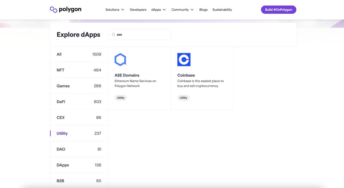 asedomains's tweet photo. 👀 You can now find us on the @0xPolygon Ecosystem! 

https://t.co/bfx5SeRgJz

Get your decentralized name service on #MATIC  - https://t.co/2VN3ihm6ny https://t.co/o1p5SU2bCA