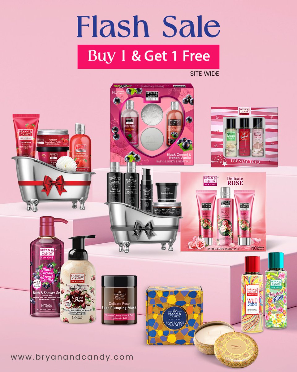 bryanandcandy's tweet photo. Buy 1 Get 1 FREE ✅
📸 Flash Sale! VALID 4th & 5th August
Enjoy Site Wide Sale 📴 Buy any 1 product and get another product absolutely free.
Hurry Now!
https://t.co/BHVYbVafAJ
#sale #discounts #bogo #bogooffer #sitewidesale #buy1get1free #trynow #BathEssential #bathcare https://t.co/AhSc5vn9G7
