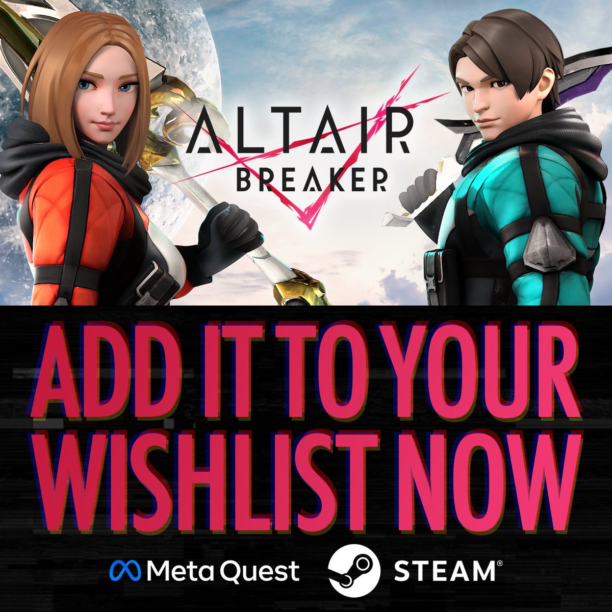 AltairBreaker's tweet image. The time has finally come! Store pages for Meta and Steam are live and you can add the game to your wishlist from today 🔥🔥
More info on the release date coming soon ⚔️

Meta: oculus.com/experiences/qu…
Steam: store.steampowered.com/app/1909820/AL…

#ALTAIR #Quest2 #Steam #VR