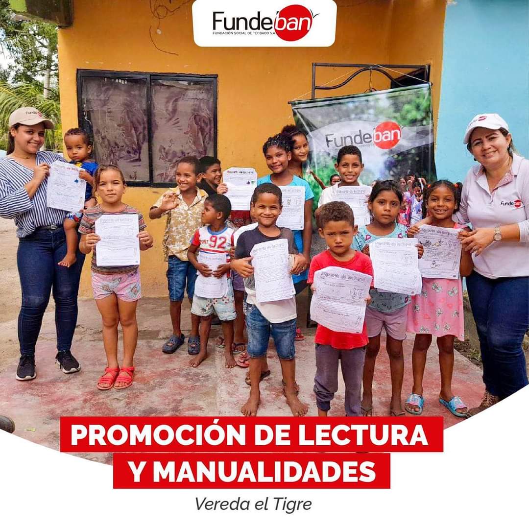 Fundebancomuni1's tweet photo. El programa de ‘Promoción de Lectura y Manualidades’ busca despertar el interés de los más pequeños en la lectura y relatos ancestrales de nuestra región.
En esta oportunidad fueron 24 niños y niñas de la vereda El Tigre, Aracataca (Magdalena) https://t.co/G69Syd1T1B