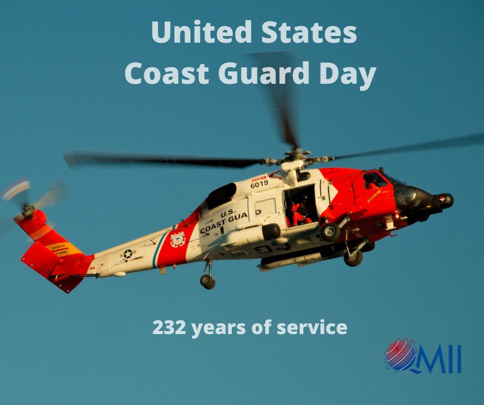 AWorldofQuality's tweet photo. Semper Paratus! It's Coast Guard Day!
Every year on August 4th, the U.S Coast Guard is celebrated with due dignity. The Coast Guard has protected the waterways of the United States since the 1970s.
#USCG #232years #coastguard #thankyouforyourservice #QMII https://t.co/H2NNIZ1c1L