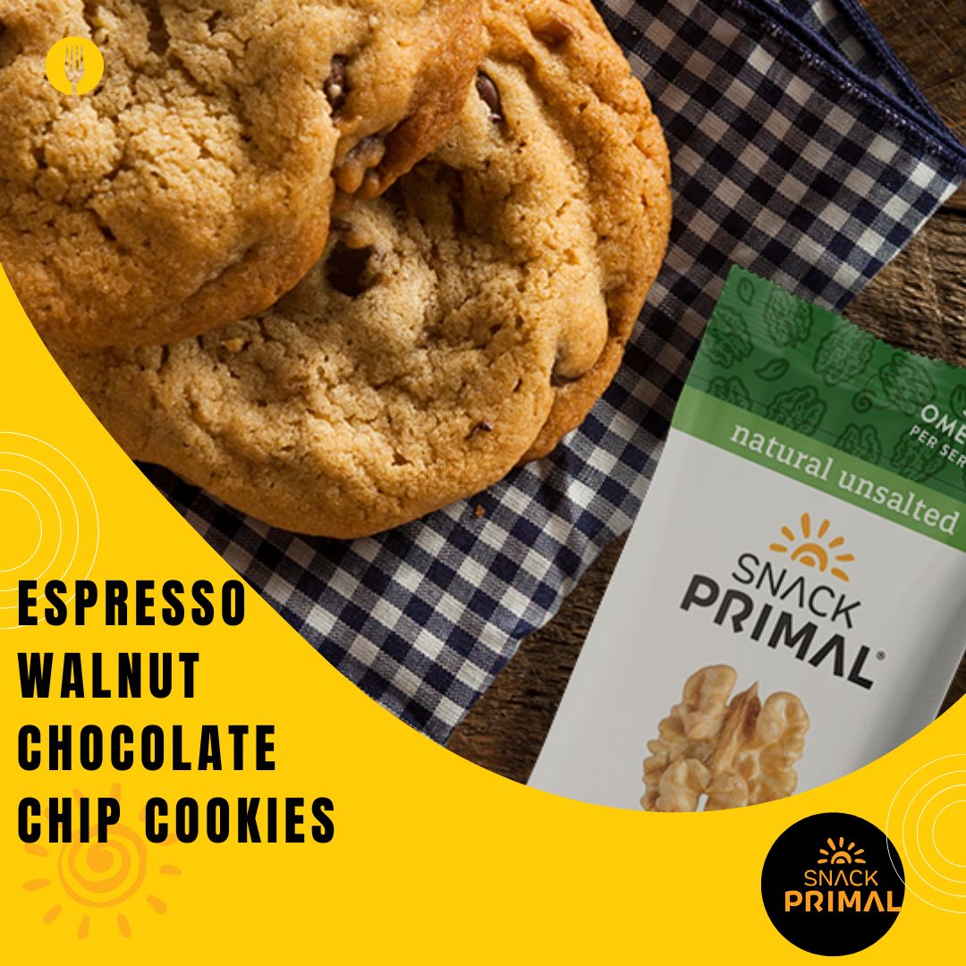 SnackPrimal's tweet photo. Celebrate #NationalChocolateChipCookieDay the Snack Primal way... w/ Espresso Walnut Chocolate Chip Cookies!

Full recipe on our website: https://t.co/Uta2fSzdUb

Any cookie lovers in here? Give us a retweet.
https://t.co/O3A9IuEv5b

#walnuts #snacks https://t.co/OWFD6c4vm0