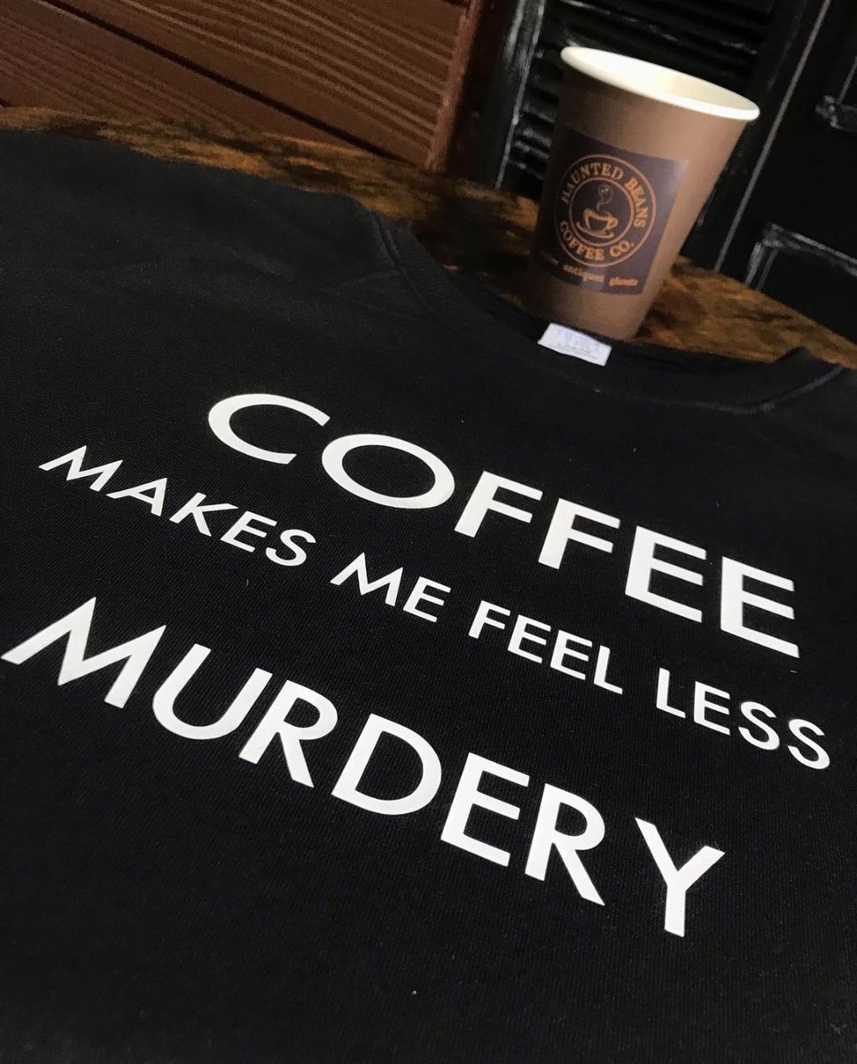 hauntedbeansco's tweet photo. when you realize coffee is cheaper than hiding a body 🕸☕️ happy spooky season ✌🏻

come visit us at 511 Toulouse St 📍

#frenchquarter https://t.co/Z7jyjQZ6OA
