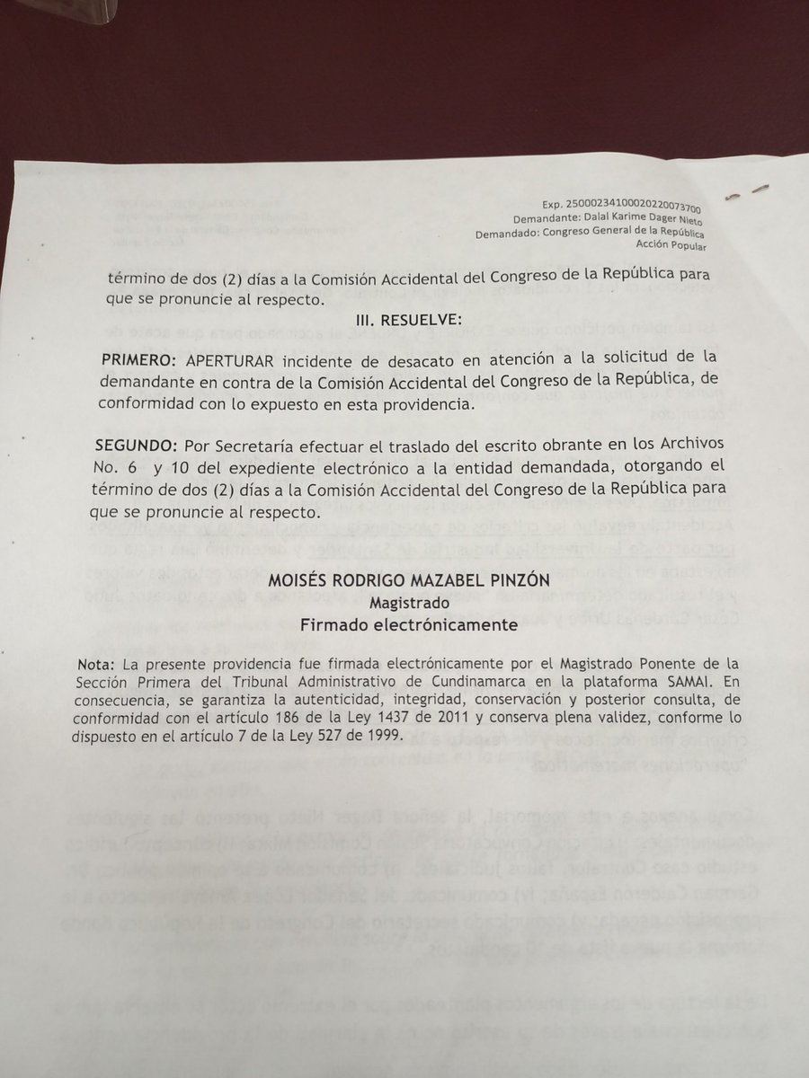 DavidRacero's tweet photo. ¿Dicen que es ilegal la conformación de la nueva mesa accidental para la elección del contralor?
Desconocen que hay fallo de juez por "incidencia de desacato" del 19 de julio que nos obliga a subsanar los errores cometidos por mesa anterior.

Estamos actuando en derecho https://t.co/heibRosnWd