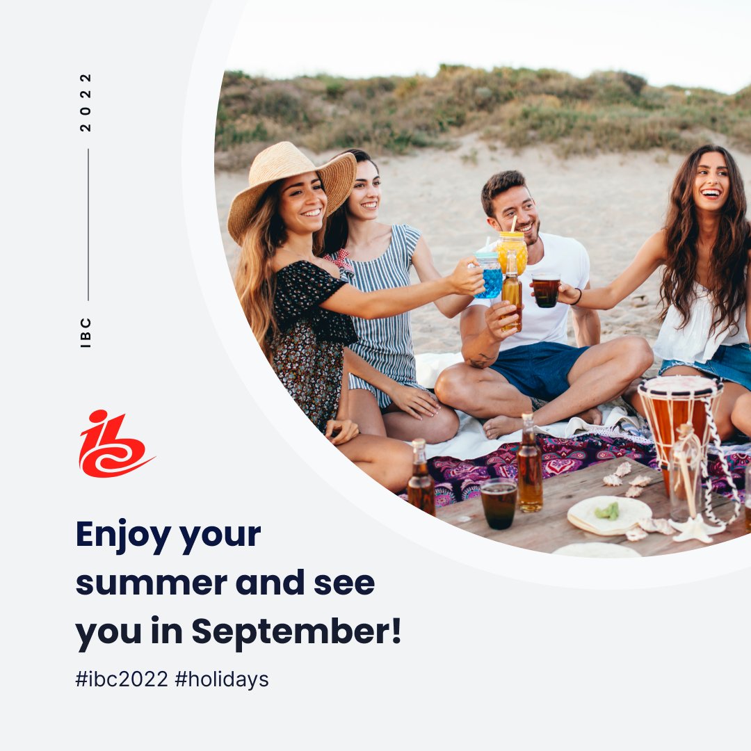 We got the #holidays on our minds, but we're also counting the days to see you again in Amsterdam for the next @ibcshow. For the time being, enjoy your vacation, and don't forget the sunscreen. 🏖 😎

#ibc #ibc2022 #ibc22