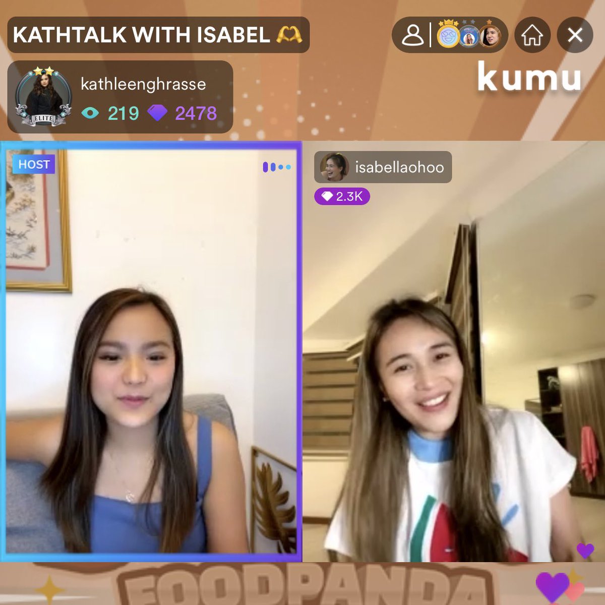 TeamIsabelOFC's tweet photo. #KathtalkWithIsabel done โจ
Thank you @Xoloveskath_ for having @isabellaohoo tonight! We had fun watching the both of you ๐ฅฐ
And thank you everyone for watching and supporting them! Have a good night po ๐
Isabel Laohoo | #IsabelLaohoo https://t.co/34iqBF5FTd
