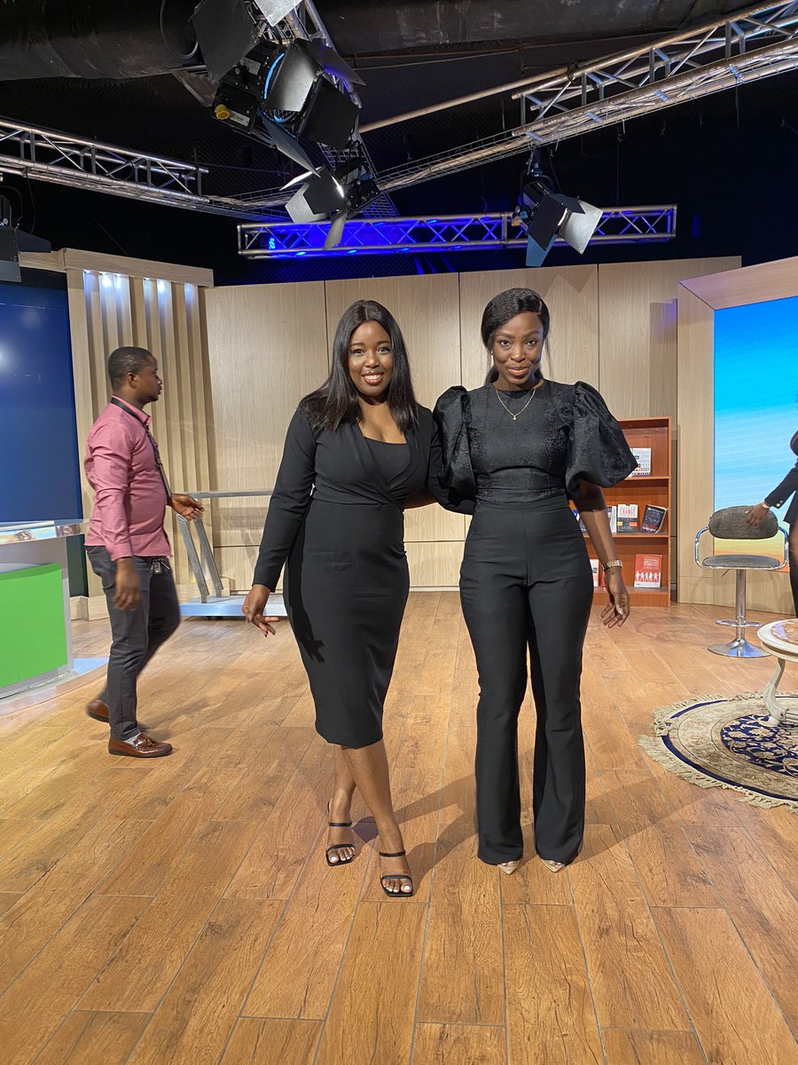 leora_ng's tweet photo. https://t.co/f6Lp7WwbSb

Leora was invited to speak about Art as a Career and the influence of art in modern-day Nigeria at @OfficialAITlive on the Weekend Show. It was a pleasure speaking alongside @EUtchaylo @JacquiSuowari 
🎥 @elodebs @andymadaki 

 #leoranigeria https://t.co/W2bSU8Semr