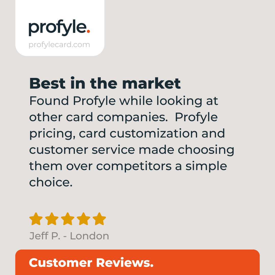 profylecard's tweet photo. What our customers say 🥳

#reviews #profylecard https://t.co/2l05geEUn0