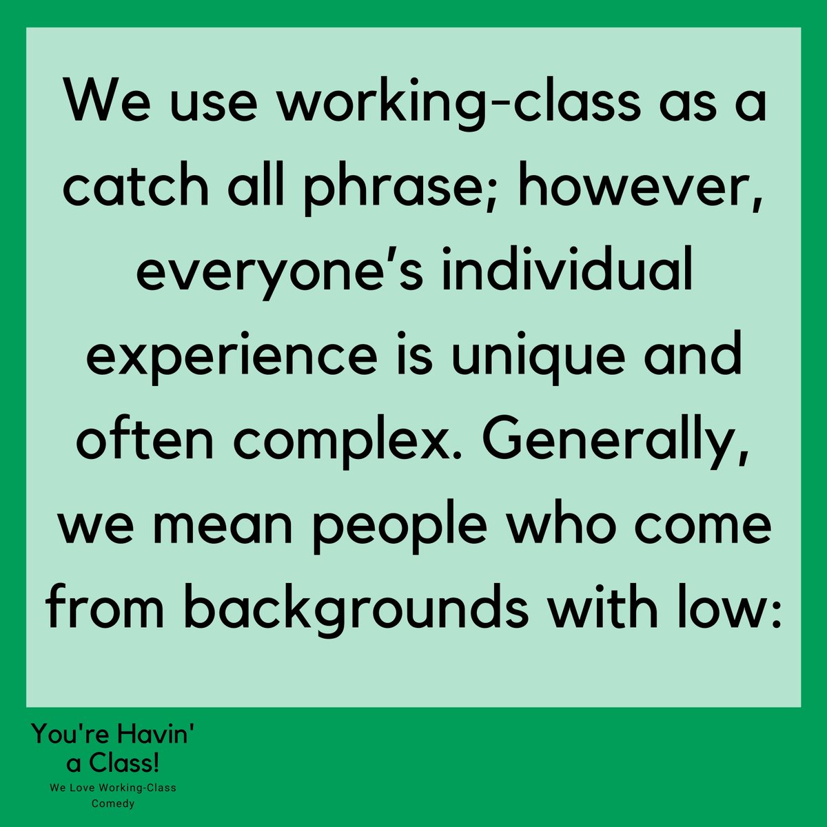 You're Havin' a Class tweet media