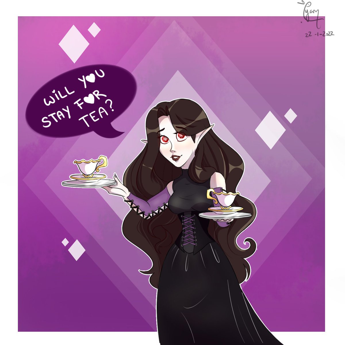 The_MemeLover's tweet photo. Do you like #witches #vampires and #sapphics ? Then #Threnody is for you 👉👉
Have some #Fanarts I've drawn of this wonderful creation 💞
-
-
#Nim #Airad #Thorem #Artemis #Goth #Pastel #Blonde #Mina_Rose #missmi #purple https://t.co/qsHT7ZjKgk