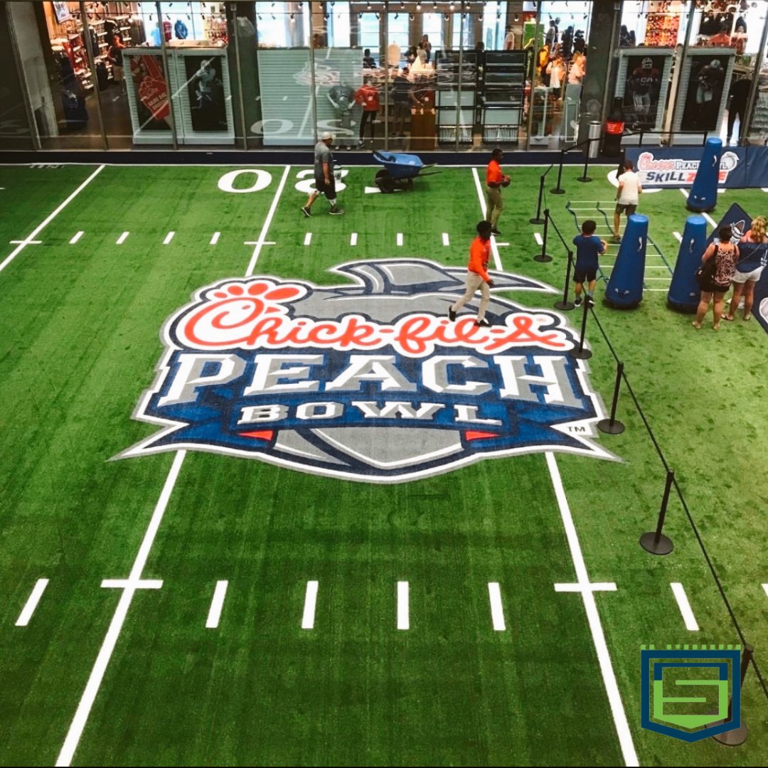 Check out the Indoor Playing Field and Chick-fil-A Peach Bowl Skill Zone privided by Sporturf! 

#TheRecreationalGroup #Sporturf
