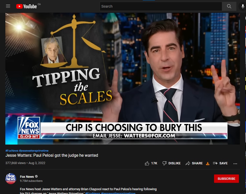 ProfBlacktruth's tweet photo. The racists at @FoxNews are mad that CHiP hasn't released any police video of Nancy Pelosi's husband's DUI.
Fox says it's a "cover up"!
This is the same Fox who CHEERED red-states like North Carolina when they BANNED releasing bodycam footage without court order.
#YouAskedForThis https://t.co/wL3YQVtwqR