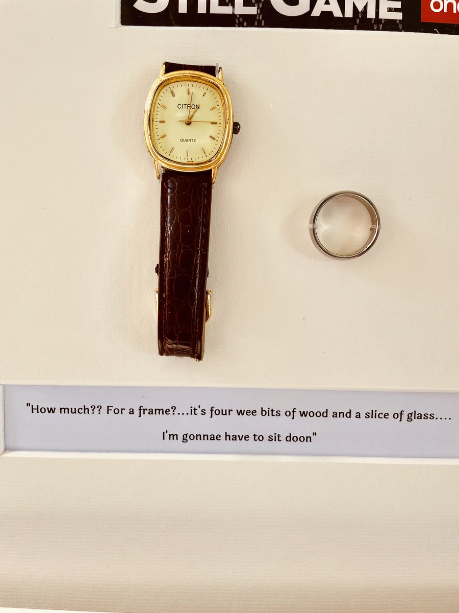 MrMJCox's tweet image. Thank you to Lorna @ The Picture Framer in Shawlands Glasgow. She put the remains of the old man behind glass. Sorry it took me two years to pick it up.