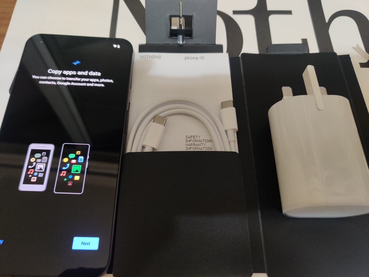 Ckc782's tweet photo. Finally got it last night. 
*Nothing but Cool*
#nothingphone1 #nothing @getpeid @nothing https://t.co/Qgi5M4eZcP