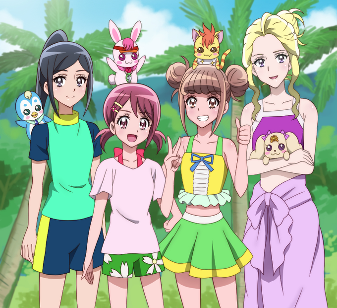 プリキュア水着解禁のtwitterイラスト検索結果