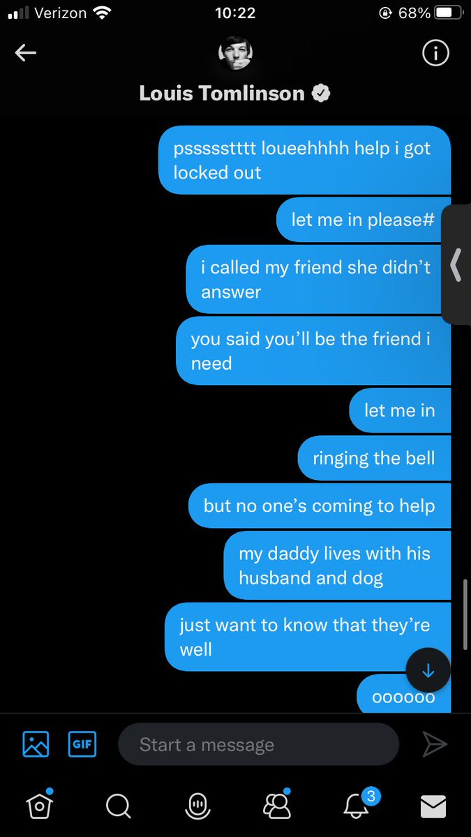 louslilshit's tweet photo. i think.. i might’ve dm’d louis while kinda drunk last night… https://t.co/GcPjW696W2