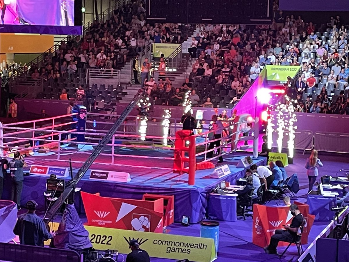walker_d10's tweet photo. Great day with the boys watching the boxing at #CommonwealthGames #b2022 #b2022boxing #Mozambique #armandosigaquqe https://t.co/hJrjsMaIDm