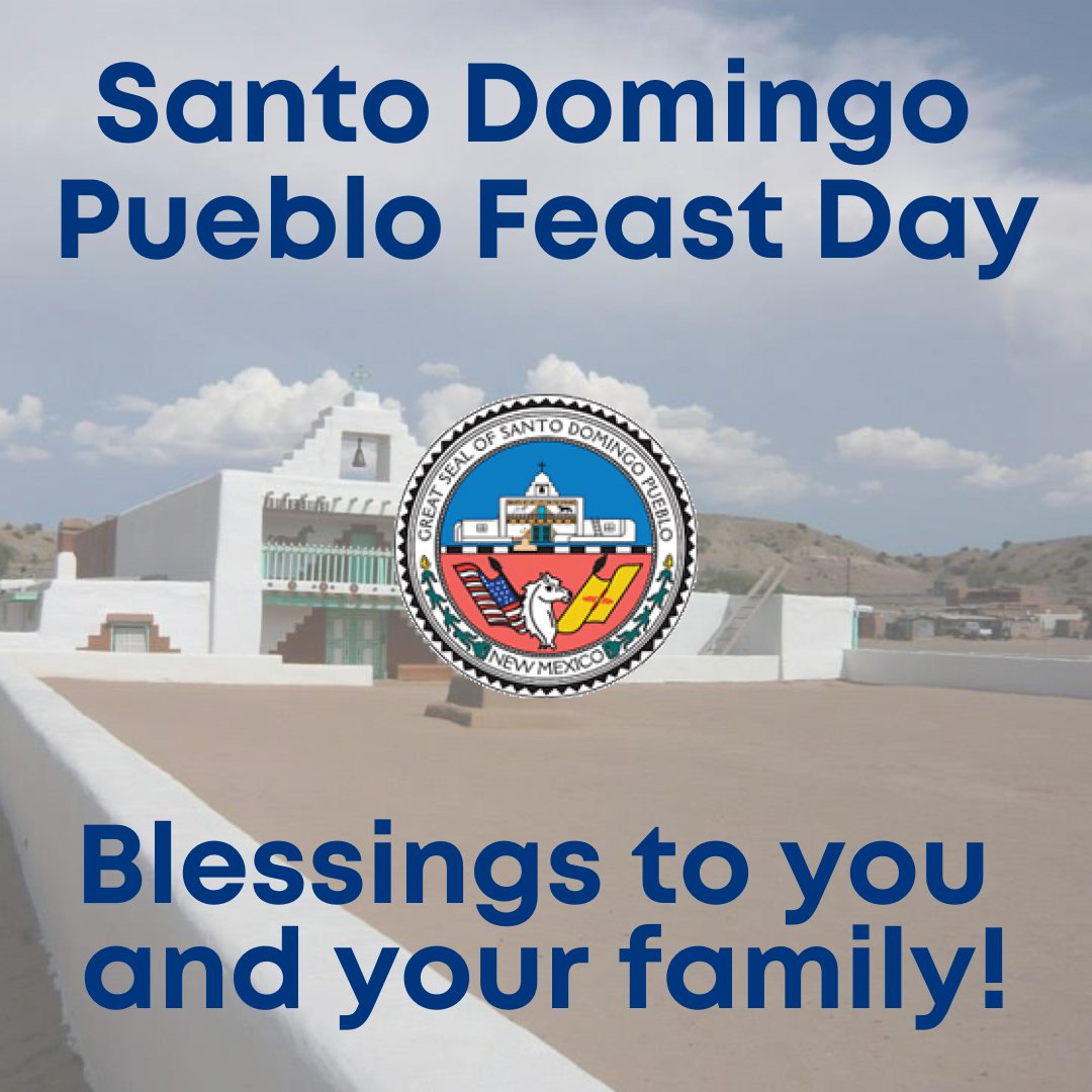 NewMexicoIAD's tweet photo. Happy St. Dominic Feast Day to our relatives in Santo Domingo Pueblo. May the Creator continue to bless and protect us all. https://t.co/zfm2qYqMKS