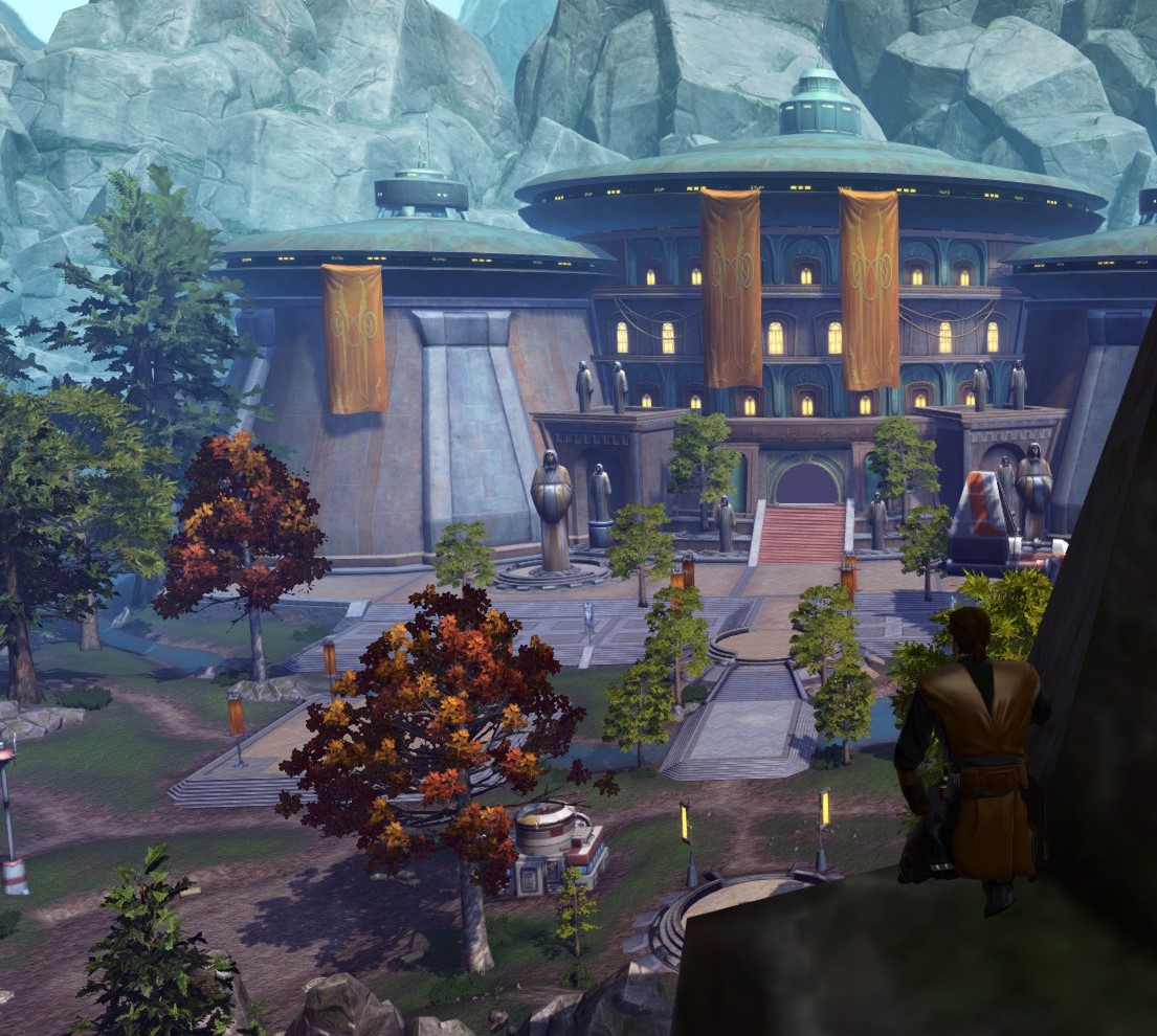 Lorus_Dessel's tweet photo. Exploring Tython is always a pleasure, the Temple looks awesome tucked beneath the Mountains. #swtor #starwars #thejediorder #jedi #lightside #thejedi #Theforce #mandalorian #obiwankenobi #darthvader #jedisurvivor #lightsaber #tholdrepublic #sith #darkside https://t.co/4zsqPYGp48
